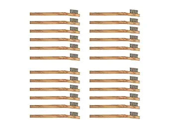 24 Pack Stainless Steel Wire Brush Tooth Brushes