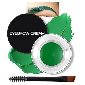 Eyebrow Pomade with Eyebrow Brush, Waterproof & Long Lasting (10# Green)