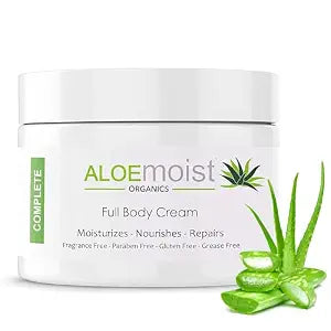 Organic Aloe Vera Face Cream & Body Moisturizing Cream, Natural Aloe Vera Lotion with Vitamin E Oil, Vitamin C, Retinol Cream, Shea Butter – Anti Aging Face Moisturizer for Women, Dry Skin (4 oz)