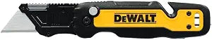 Dewalt Push & Flip Folding Utility Knife With Storage