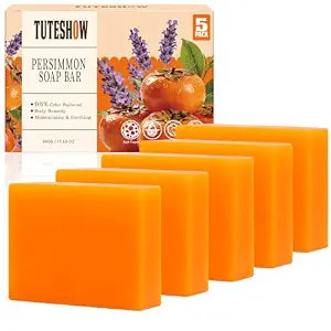 Persimmon Soap Bar for Old People Smell, with Green Tea Odor Eliminator