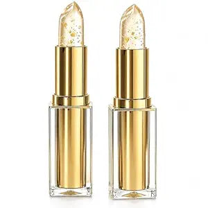2 Pack pH Color Changing Lipstick for Women, Clear Lipstick