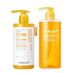 medicube Kojic Brightening Body Care Duo - Body Peel Shot & Body Wash
