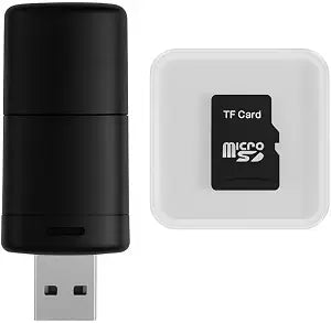 8GB Micro SD Card for 3D Hologram Fan Projector, Universal Replacement TF Memory Kit with USB Reader, Access to 1500+ 3D Video Cloud Library, Class 10 Speed for Advertising Display
