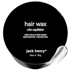 Jack Henry Hair Wax for Men, High Hold High Shine Wet Look Styling, 1.69 oz
