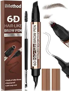 iMethod Eyebrow Pen for Women & Men, Natural Hair-Like Brows, Dark Brown