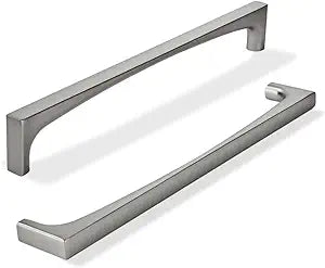 khtumeware 5 Pack Solid Handles 12-Inch(305mm) Brushed Nickel Cabinet Pulls,Heavy Duty for Kitchen Cabinets, Cupboards, Drawers and Bathroom Hardware