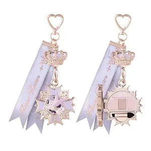 Flower Knows Knight Unicorn Eyeshadow Palette & Bag Charm, Cool Pink Nude