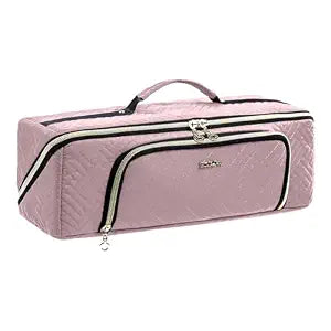 Large Hair Tools Travel Bag with Iron Mat - 2in1 Hair Tools Organizer for Hair Dryer Brush, Flat Irons, Straighteners, Curling Irons, Hair Bag, Makeup Bag, Cosmetic Bag for Travel Essentials