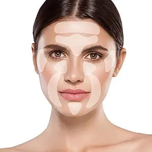 Facial Wrinkle Smoothing Patches, Anti Wrinkle Face Strips, Set of 256pcs Reusable Face Tape for Reducing Forehead Eye and Around Mouth & Upper Lip Wrinkles, All in One Wrinkle Treatment