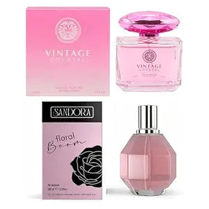 Sandora Fragrances Women's Perfume 2-Pack – Eau de Parfum – Two Full-Size 100 ml Bottles – Soft Floral Fresh + Rich Floral Expressive Fragrance