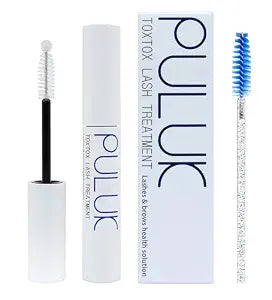 TOXTOX LASH TREATMENT 10ml & Mascara Wand 1pc, Lashes & Brows Care Solution, Eyelash Enhancing, Keratin Infused Volume Booster by HS International (Suero para Pesta�ï¿