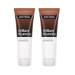 John Frieda Brilliant Brunette Color Vibrancy Shampoo, 8.45 fl oz, 2 Pack