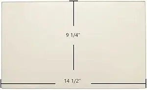 St. Croix Auburn & Prescott Glass Panel (80P20033-R) Γ 14 1/2" x 9 1/4" High-Temperature Ceramic Replacement