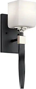 Kichler 55000BK Marette Wall Sconce, 1-Light, Black