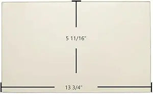 Harman Clarity 929 B-Vent Side Ceramic Glass Panel (13 3/4" x 5 11/16") | OEM Replacement | Part #3-40-121