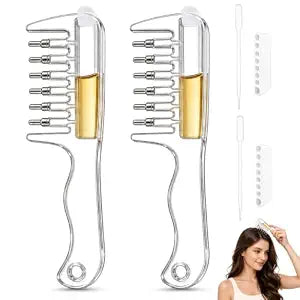 2PCS Scalp Essential Oil Applicator, Scalp Oil Applicator 4ml (White)