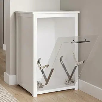 Tilt-Out Trash Can Cabinet or Tilt-Out Laundry Hamper Cabinet Conversion Kit Hidden Storage for Kitchen Garbage Up to 50 Pound Bin, Easy DIY Install, Universal Width Fit