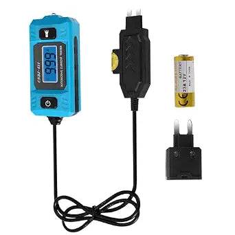 Automotive Circuit Fault Probe Tester, 20A 48V Car Relay Fuse Blade Test, Cnbj-611 Parasitic Draw Tester, with LED Display & Front Light, High-Precision for Cars, Trucks, Suvs