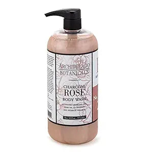 Archipelago Botanicals Charcoal Rose Body Wash, 33 oz