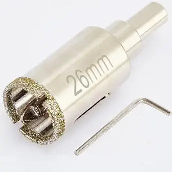 1 Inch Diamond Hole Saw with Pilot Bit, 1" Tile Hole Saw with Center Drill Bit for Marble, Granite, Ceramics, Porcelain Tiles, 1-1/2" Depth of Cut for Thick Countertops