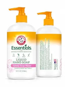 Arm & Hammer Essentials with Gentle Baking Soda, Liquid Hand Soap, 12 fl oz. (Gentle Rose)