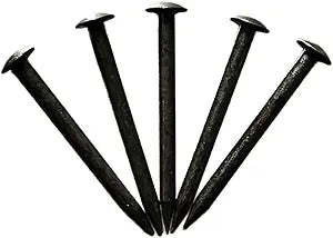 5/8" (16mm) Black Steel Nails Mini Decorative Nails for Craft Projects, Antique Furniture Restorations, and Japanese Tansu Cabinet Making & Repairs (Pack of 450)
