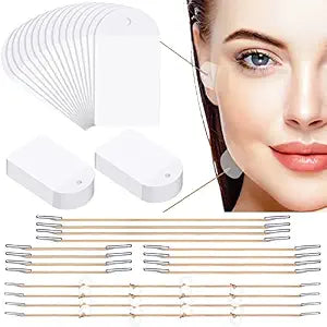 Maitys 204 Pcs Face Lift Tapes with Lifting Rope Set for Women Lady Beauty
