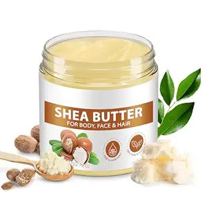 Pure Organic Shea Butter Raw Unrefined Body & Face Butter, 7.76 oz