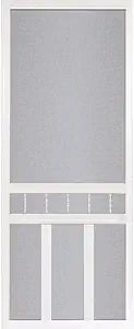 Waccamaw 32 in. Vinyl White Screen Door with Hardware