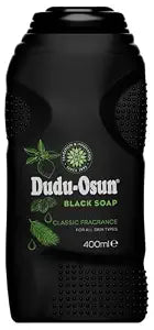 Dudu-Osun Liquid Black Soap 400ml (14 oz) - New! With Shea Butter, Aloe, Osun & Honey - No Added Colors - Original Authentic African Black Soap