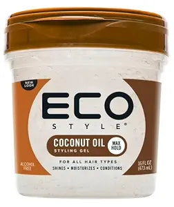 ECO STYLE GEL COCONUT OIL 16oz / with a comb