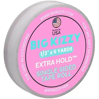 Extra Hold Single Sided Tape Roll for Tape Weft Extensions (.313" x 6yds)