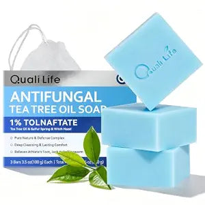 Medicated Antifungal Soap with 1% Tolnaftate & Tea Tree Oil - 3 Packs