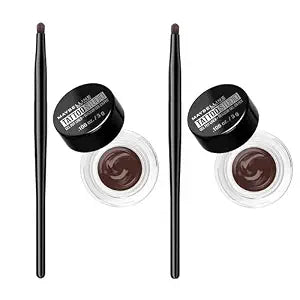 Maybelline Gel Eyeliner, Brown | Waterproof | Shade 952 | 0.106 oz | Pack of 2