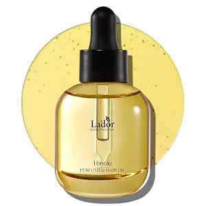 LADOR Hair Perfume Oil for Dry Damaged Hair - Anti Frizz Nourishing Fragrance Gloss Oil Serum Leave-In Conditioner Hold Curls & Waves Sulfate Paraben Alcohol Free 1 Fl Oz - Hinoki Korean