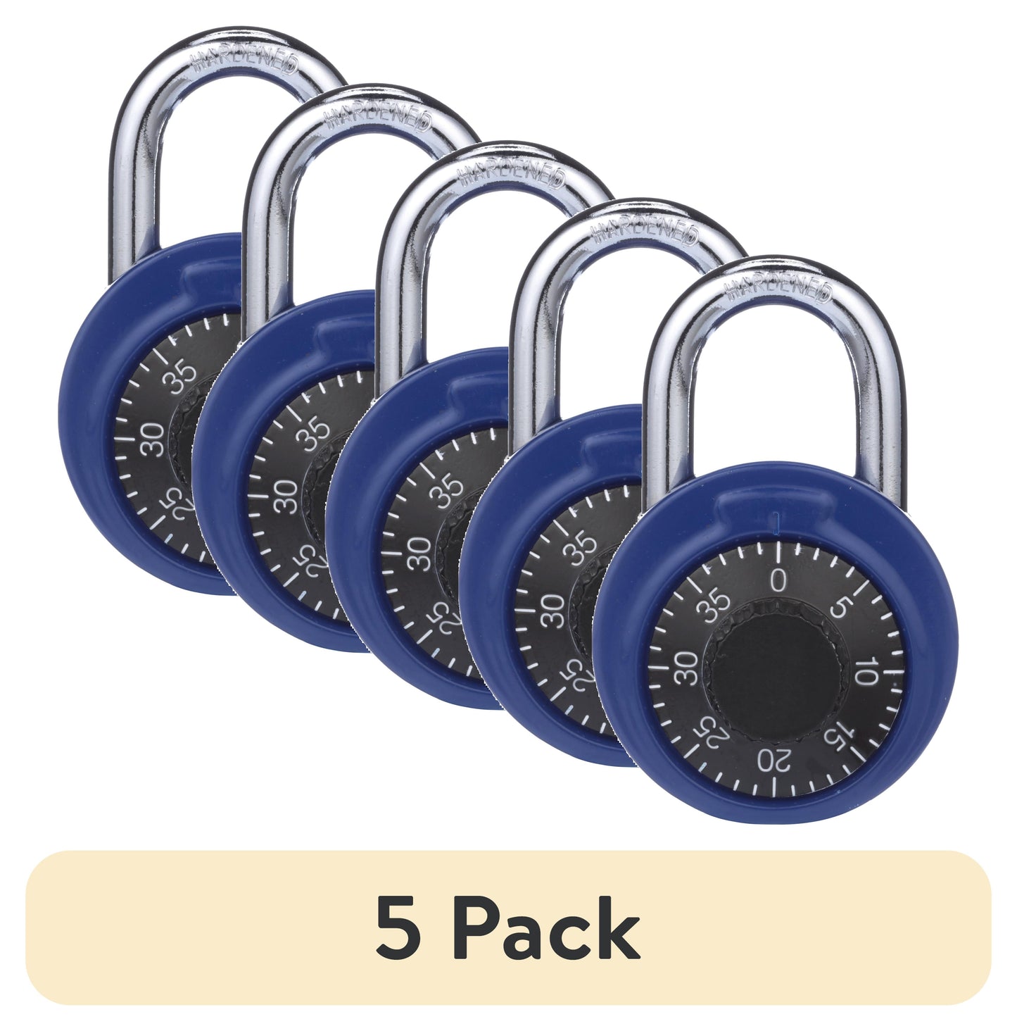Brinks Esfera de Combinación Azul de Acero de 48mm Padlock con Grillete de 1-11/25