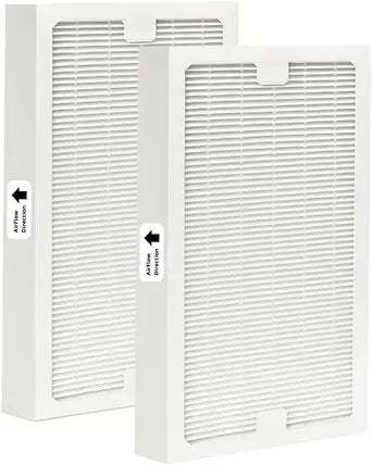 Nispira True HEPA Replacement Filter Compatible with Hunter Models 30966, 30747, 30748, 30750, 30856, 37748, 37750 Air Purifier, 2 Packs