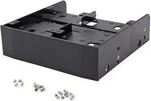 Hard Disk Drive Mounting Kit, 2.5" / 3.5" HDD / SSD to 5.25" Floppy Drive Bay Computer Mounting Bracket