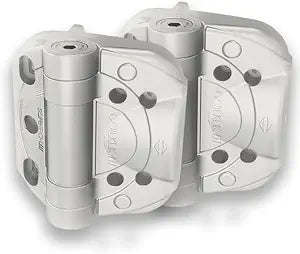 Safetech Hardware CoilKlik Self-Closing Gate Hinges | Self-Aligning Heavy Duty Spring Hinges | Adjustable Tension | Pool Safety Hinge | Square Post, Vinyl/PVC, & Wood | Swing Close 185lb SHC135-White