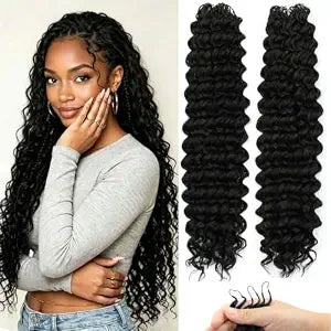 Miracle Knots Curly Feather Crochet Hair for Black Women 18 Inch 100Strands