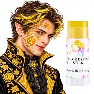 Temporary Hair Color Stick Gifts For Teens & Adults (Yellow)