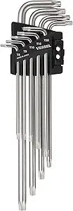 VESSEL Tamper-proof TORX L-Key Wrench 9PC. Set No.8509TXHU 8509TXHU