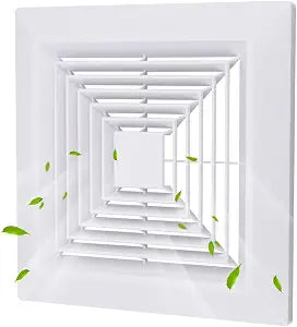 12x12 Bathroom Exhaust Fan Cover, Ceiling Vent Grille with Springs