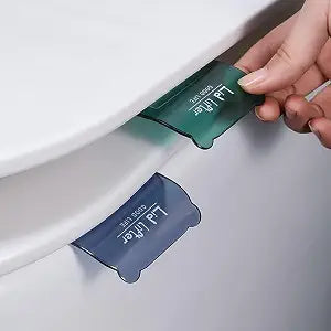 2 Pcs Blue and Green Toilet Seat Handle, Lid Lifter, Toilet Cover Lifter, Toilet Seat Lifter, Toilet Cover Support Lifter, Suitable For Families, Offices And Hotel Bathrooms, Plastic Material 70x60 mm