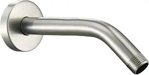 Shower Arm with Flange, 8 Inches Wall Mount Replacement Shower Head Arm For Fixed Shower Head and Handheld Showerhead, Brushed Nickel