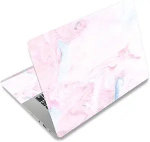 12.1 13 13.3 14 15 15.4 15.6 Inches Personalized Laptop Vinyl Skin Sticker Decal Universal Netbook Skin Sticker Reusable Notebook PC Art Decal Protector Cover Case (Pink Marble)