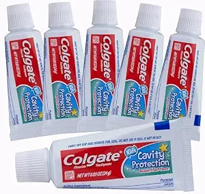 Colgate Kids Cavity Protection Fluoride Toothpaste, 6 Pack, Bubble Fruit Flavor, Children's Toothpaste, for Ages 2+, Sugar Free, No Artificial Preservatives, Travel Size 0.85 oz Each