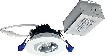 Nora Lighting NM2-2RG6040MPW Nora Lighting NM2-2RG6040 M2 LED Canless Recessed Fixture 2" Adjustable Trim - IC Rated and Airtight - 4000K - 600 Lumens