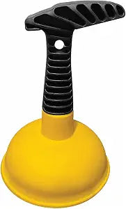 Sink Plunger, Easy to use Mini Plunger with Short Handle, Yellow